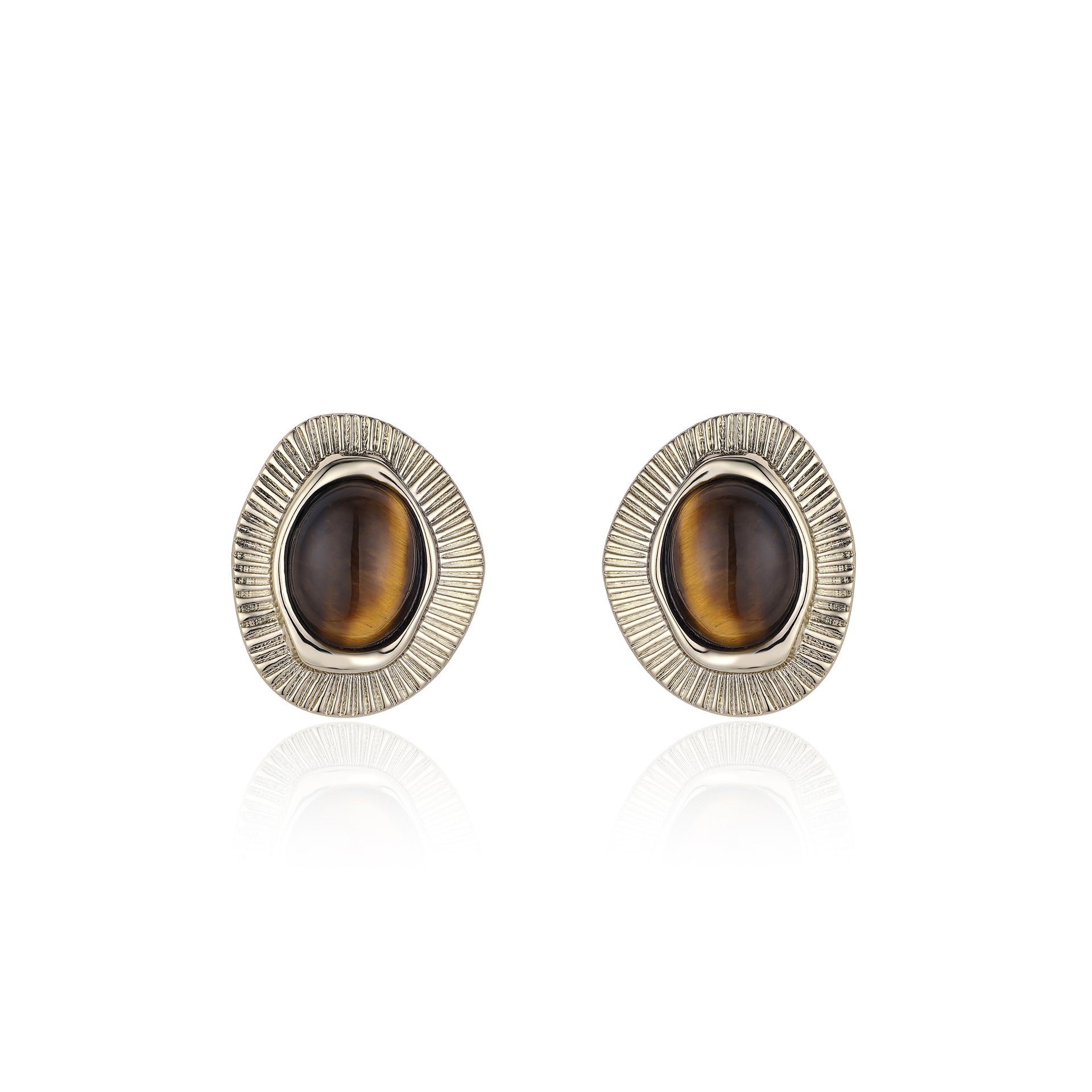 Tiger's Eye Earrings – Wild Texture