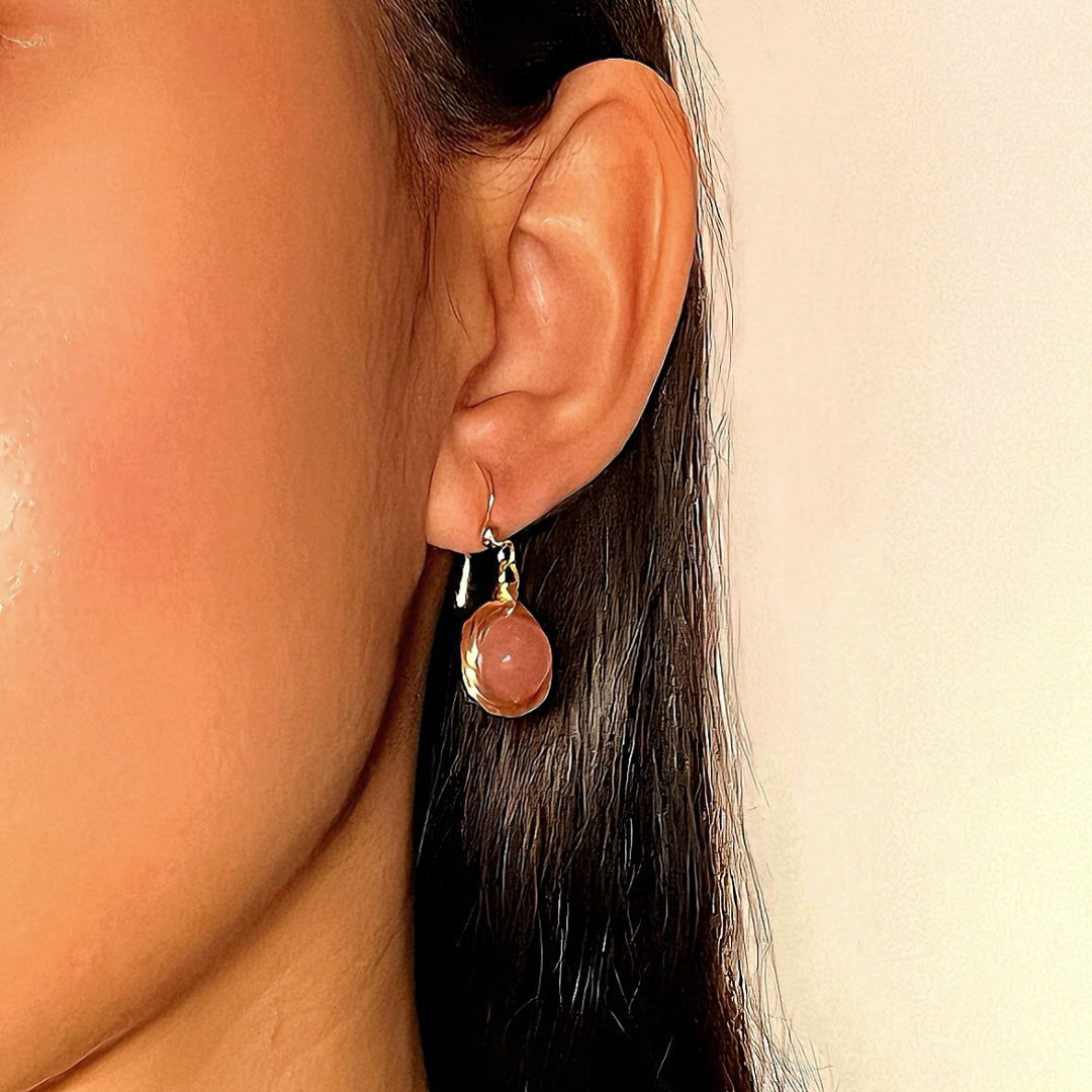 Boucles d'Oreilles Pierre de Soleil – Nids Solaires