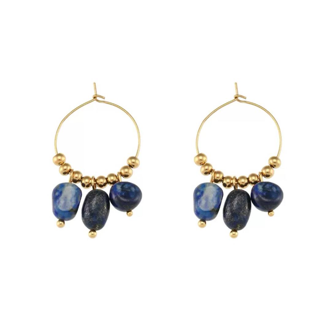 Boucles d’Oreilles Amazonite/Lapis Lazuli – Éclat Minéral