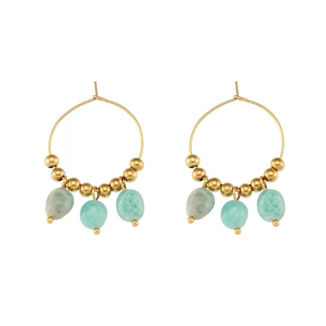Boucles d’Oreilles Amazonite/Lapis Lazuli – Éclat Minéral