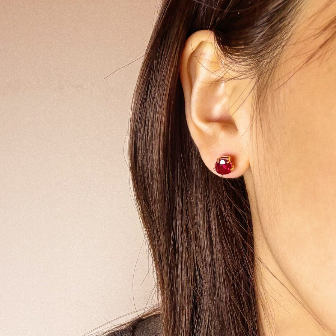 Boucles d'Oreilles Cornaline – Essence de Vie, Argent Plaqué Or