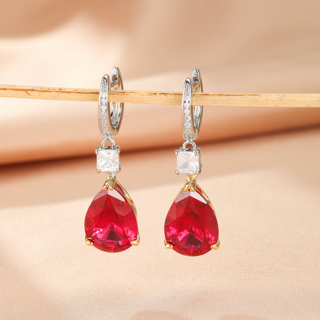 Boucles d’Oreilles Cornaline – Larmes Impériales