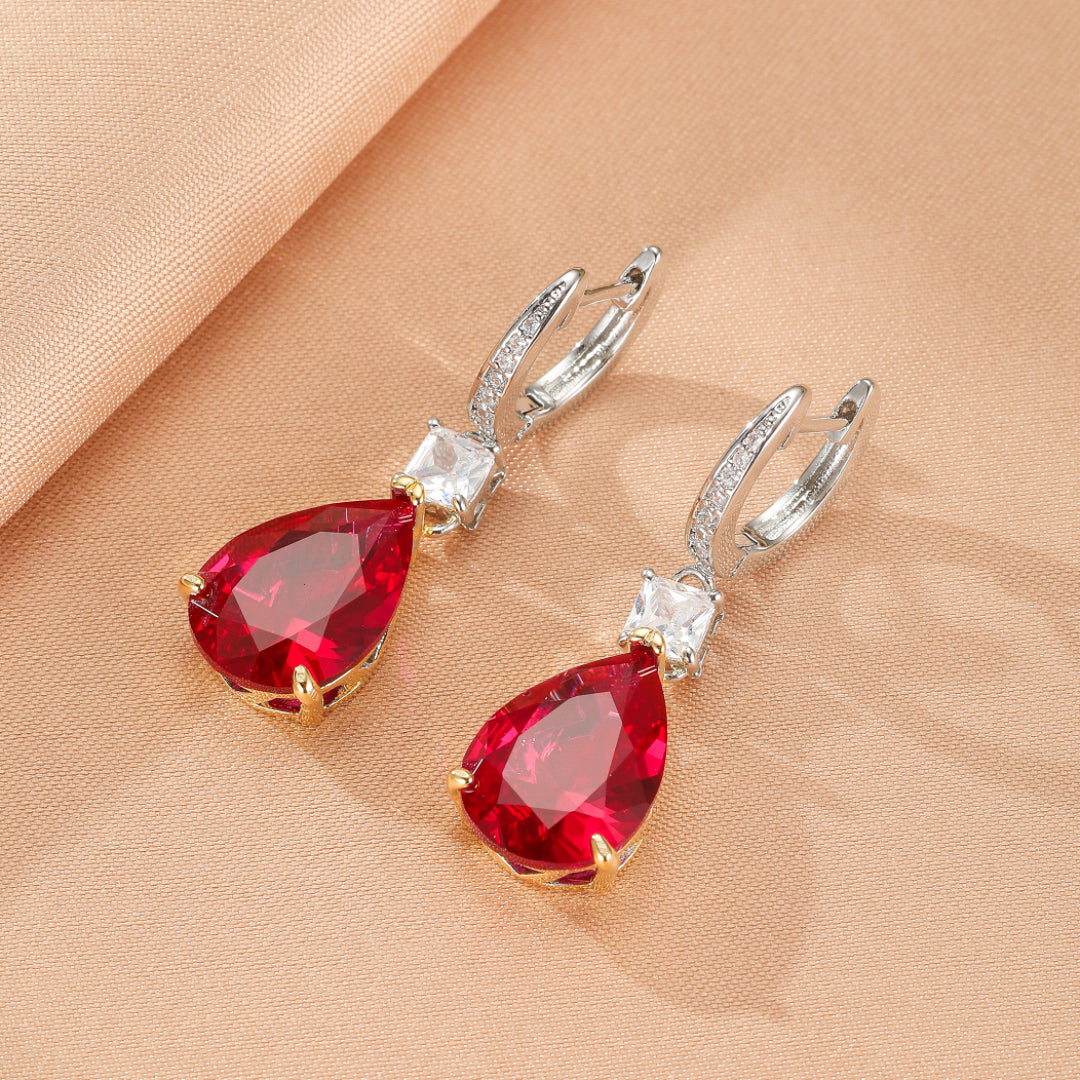 Boucles d’Oreilles Cornaline – Larmes Impériales