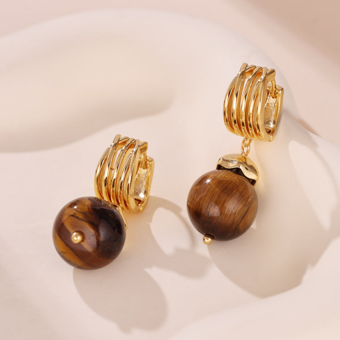 Tiger's Eye Earrings – Wild Radiance