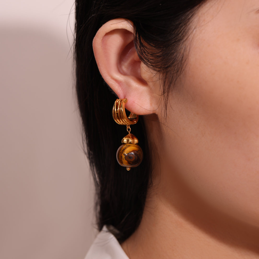 Tiger's Eye Earrings – Wild Radiance