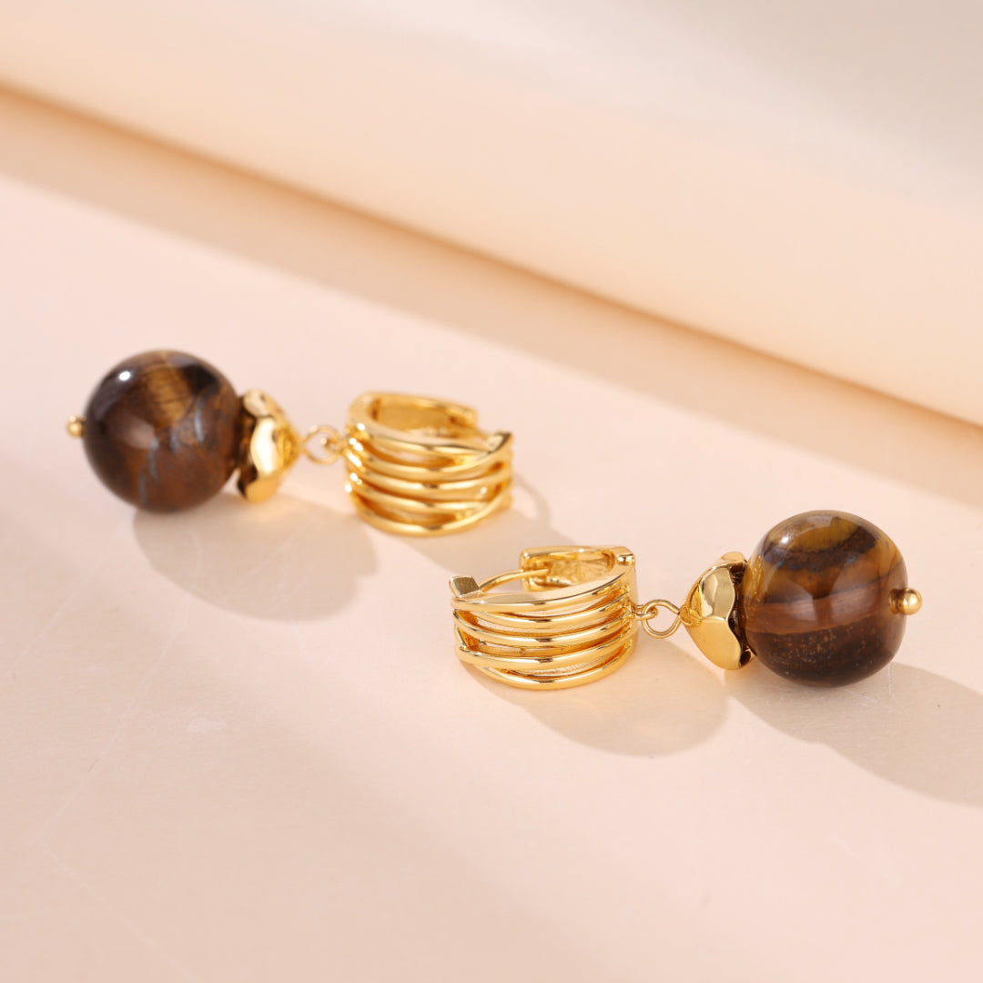 Tiger's Eye Earrings – Wild Radiance