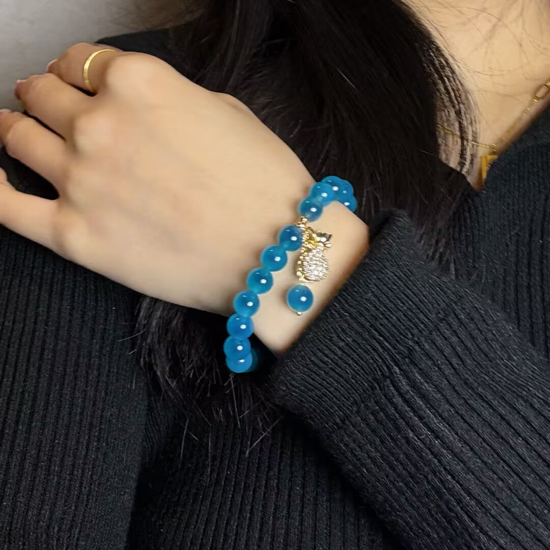 Blue Agate Bracelet – Oceanic Treasure