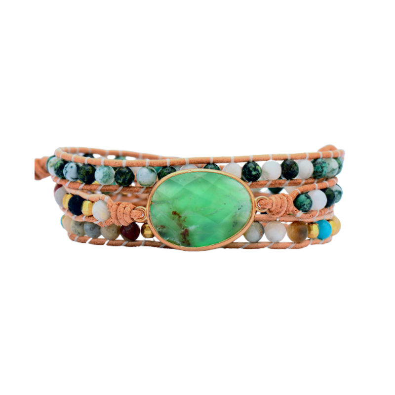The "Adventure" bracelet in Agate on a white background