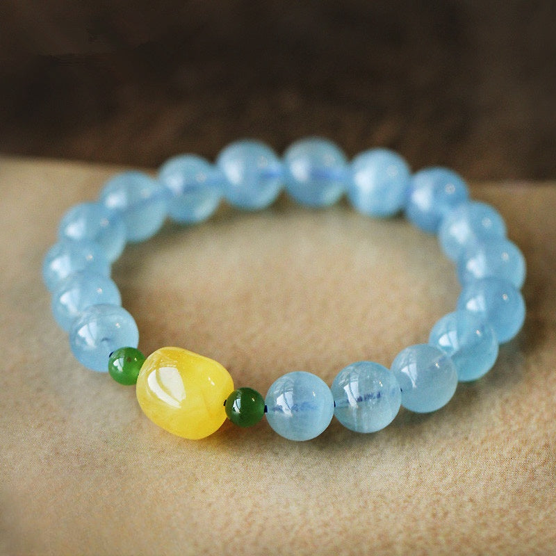 Bracelet Aigue Marine – Douce Vague