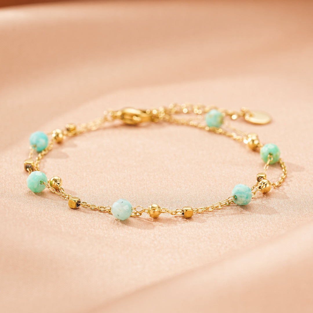 Bracelet Amazonite/Lapis Lazuli – Constellation Fine