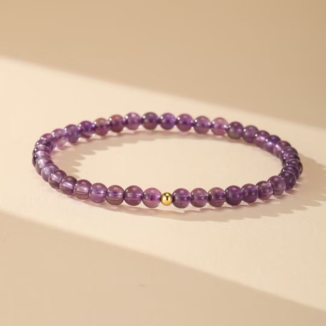 Bracelet Améthyste – Vibrations Pures, Argent 925