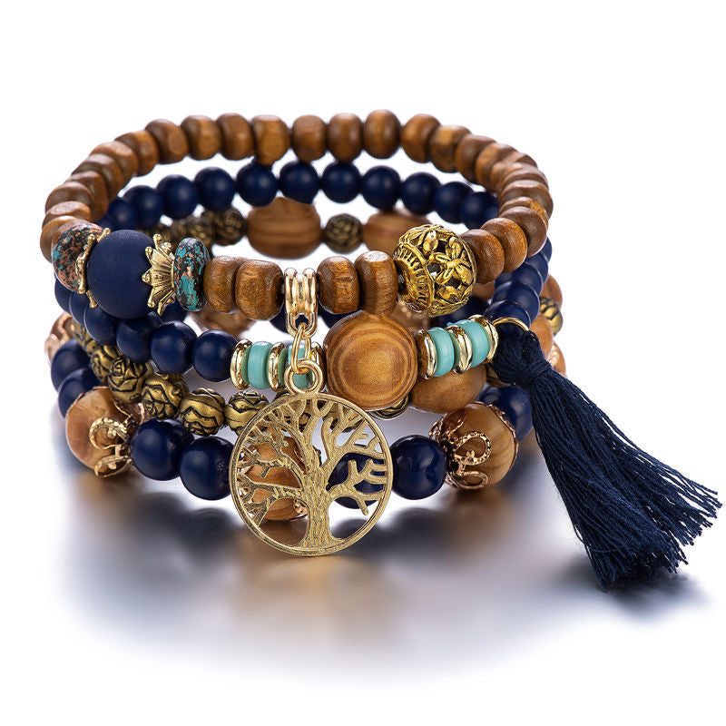 Life Tree 'Abundance' Bracelet in Wood