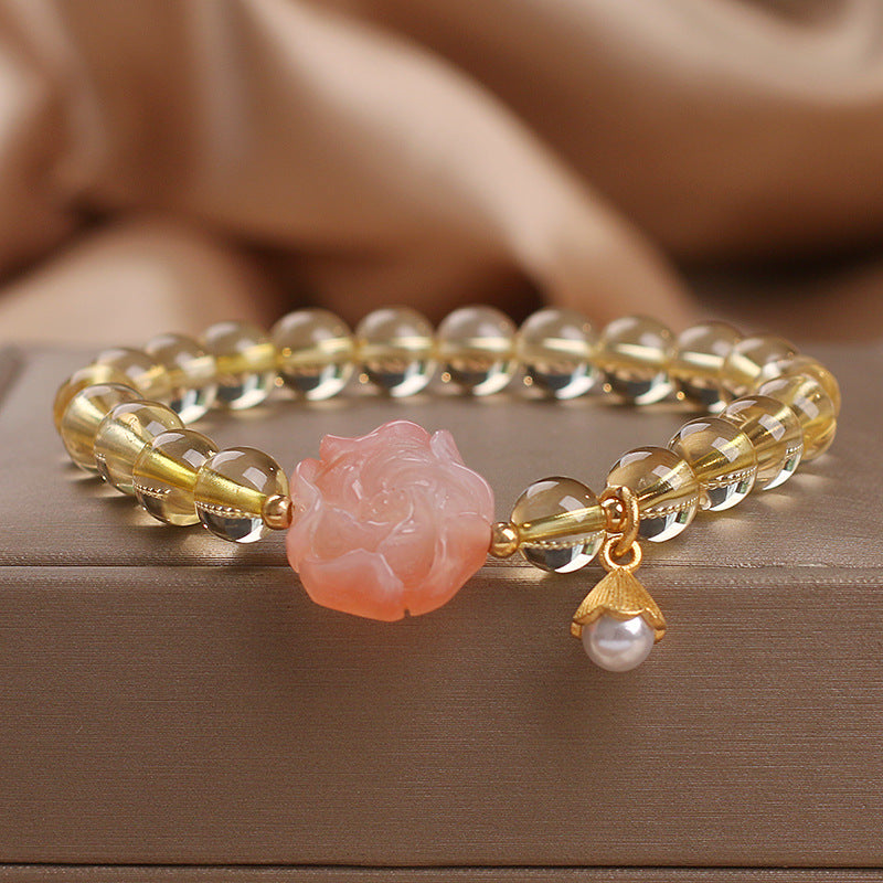 Bracelet Citrine – Fleur d'Abondance