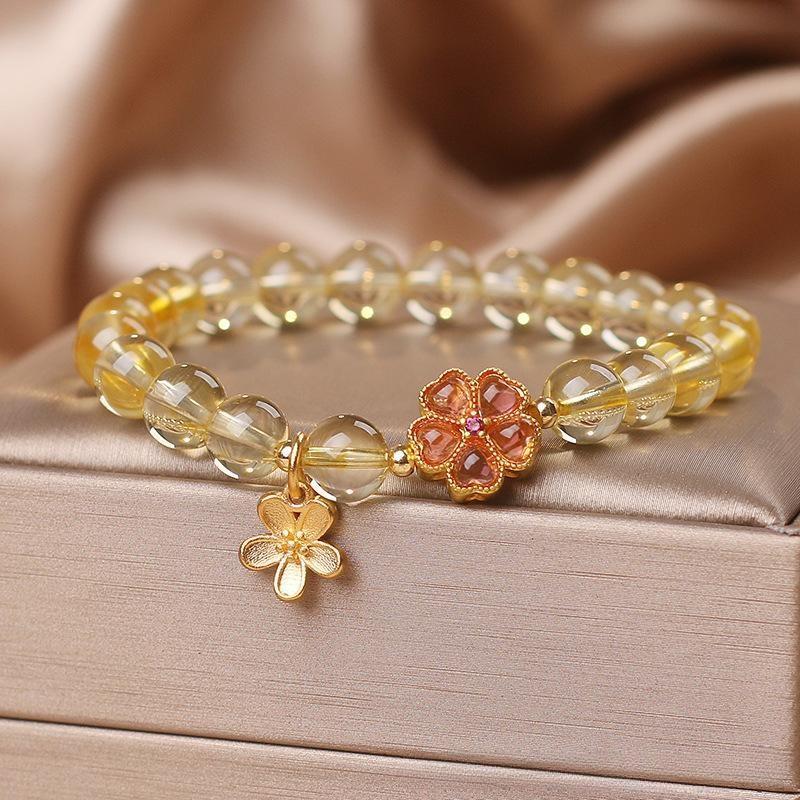 Bracelet Citrine – Fleur de Tiaré