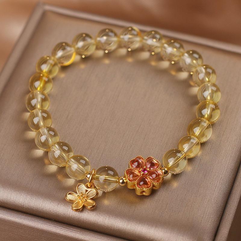 Bracelet Citrine – Fleur de Tiaré