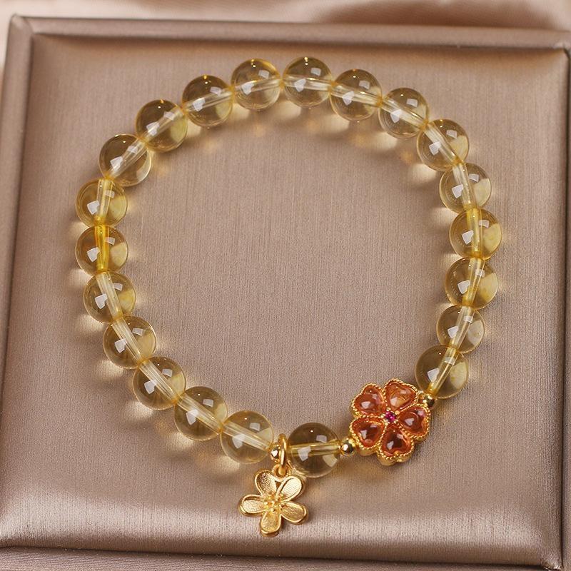 Bracelet Citrine – Fleur de Tiaré