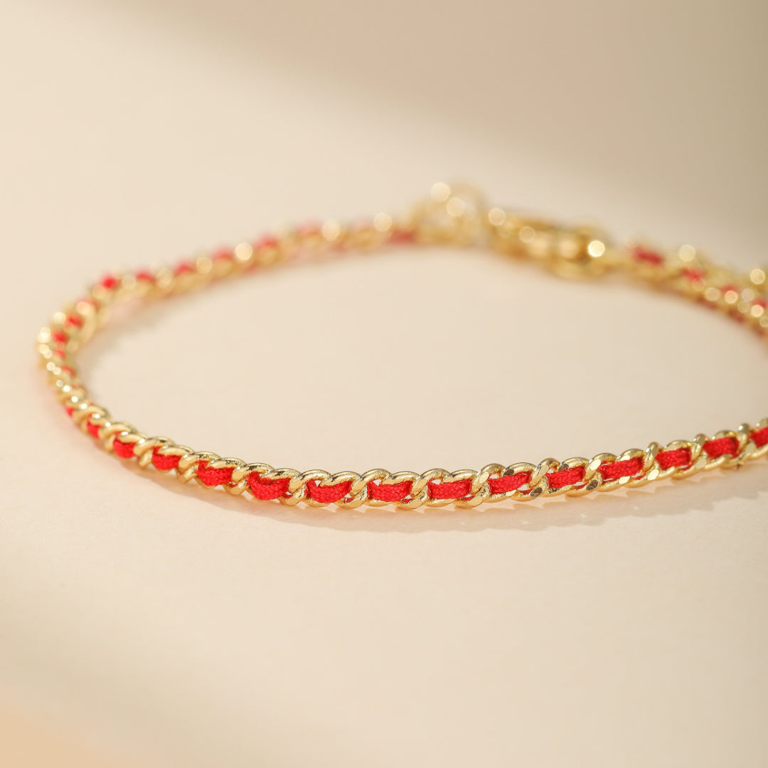 Bracelet Cordon Rouge – Chaîne de Protection