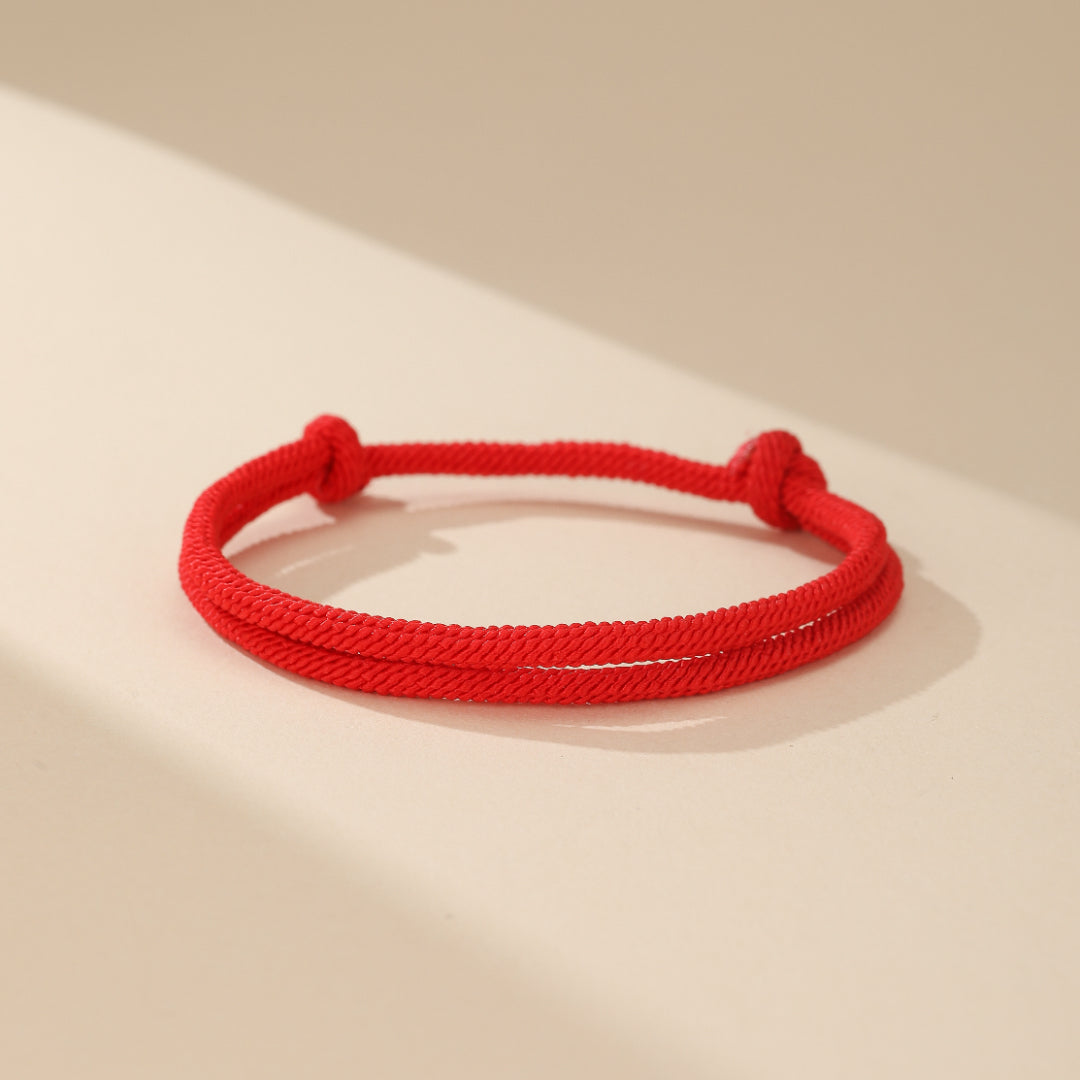 Bracelet Couple / Ami en Cordon Rouge – Force