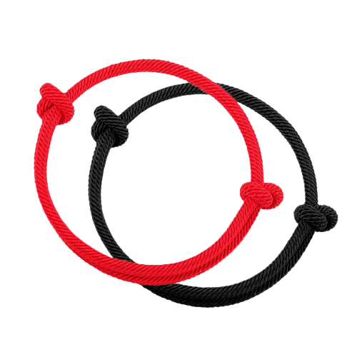 Bracelet Couple / Ami en Cordon Rouge – Force