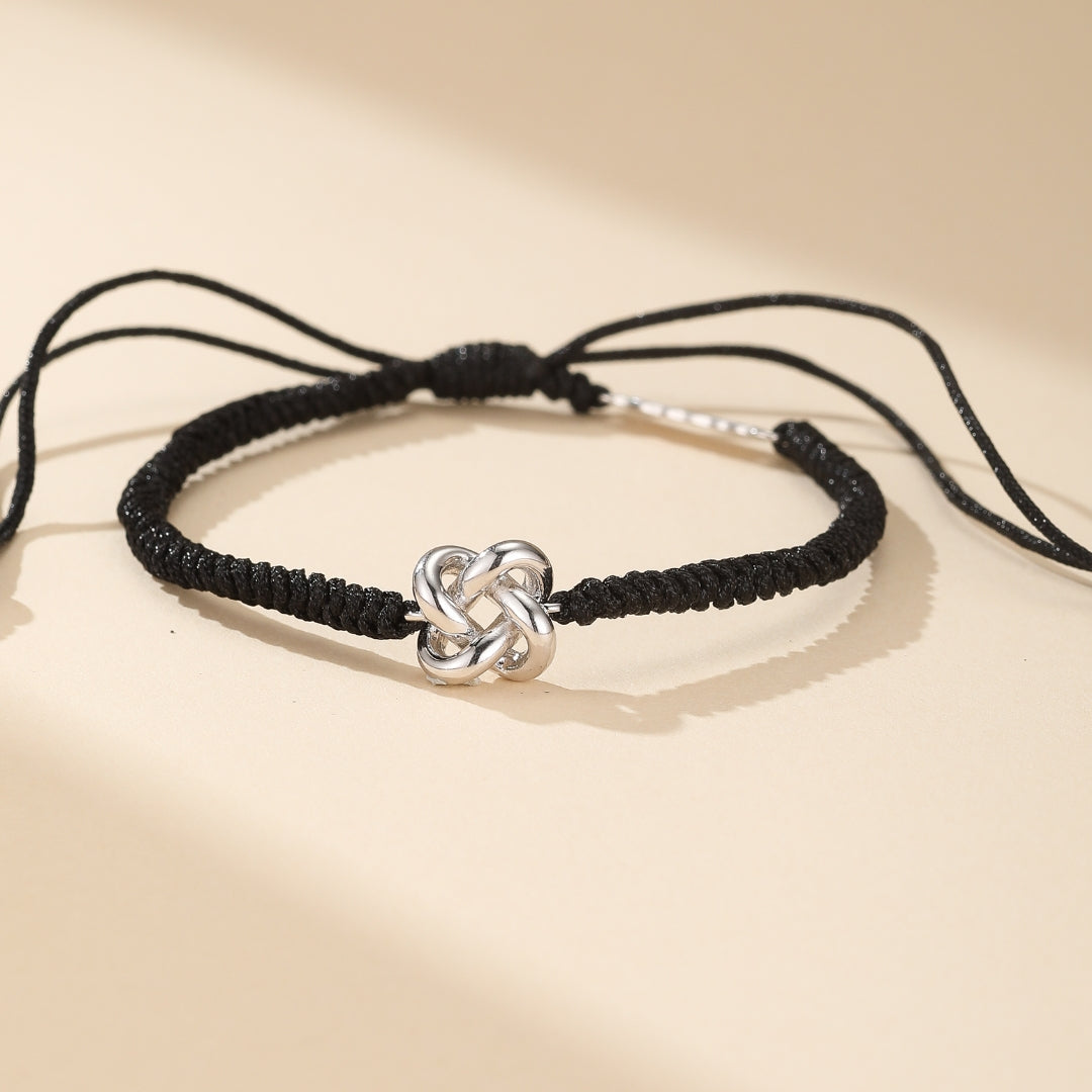 Bracelet Couple Cordon Rouge – Chance Infini, Argent 925