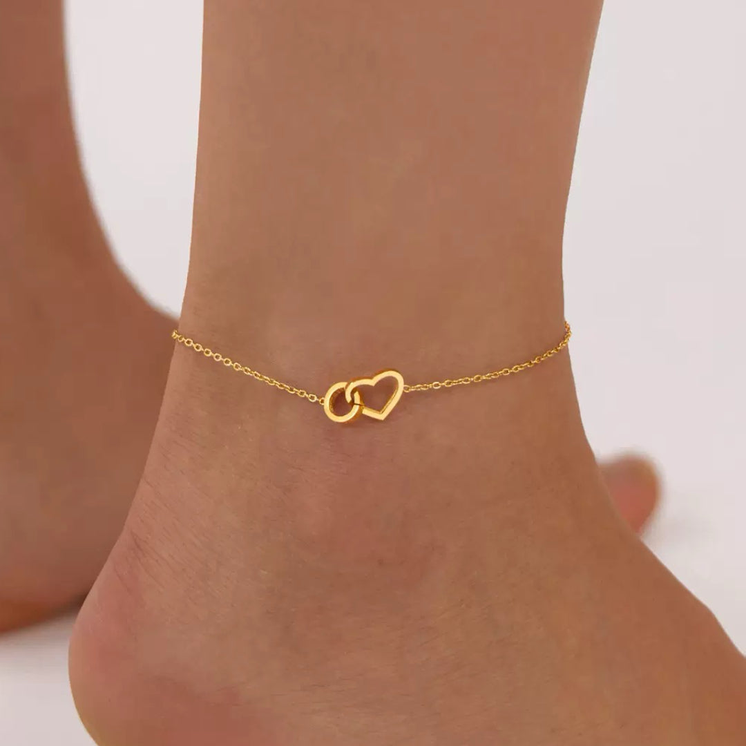 Bracelet de Cheville Cœur – Doux Frisson