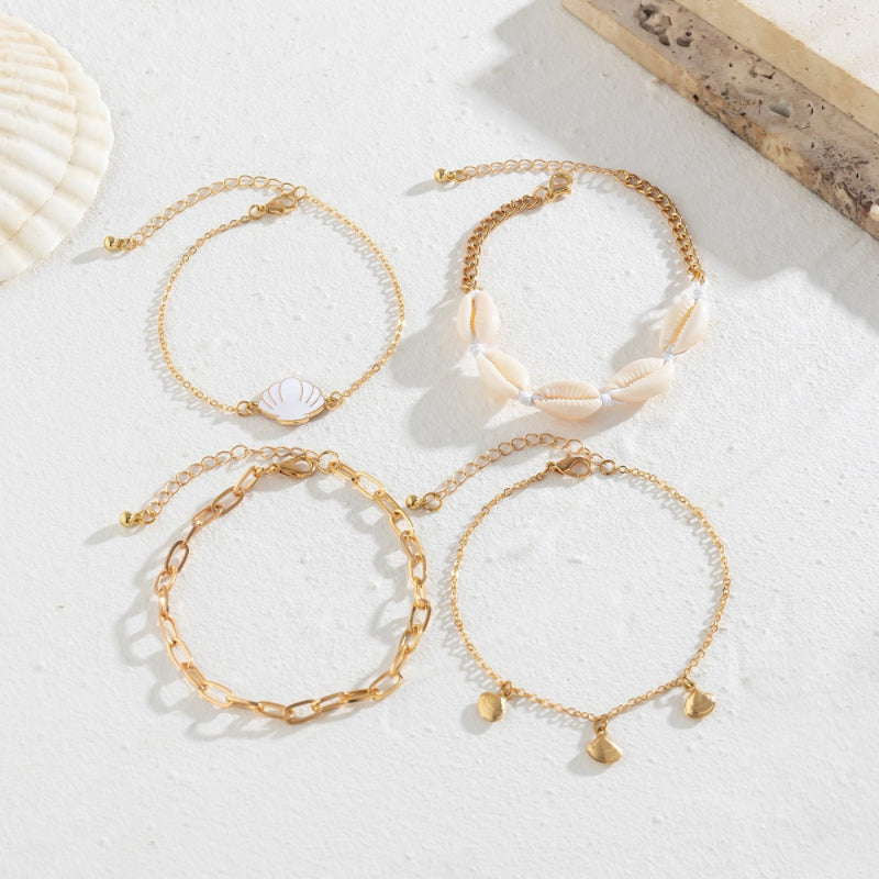 Bracelet de Cheville Coquillage – Caresse de l'Atlantide