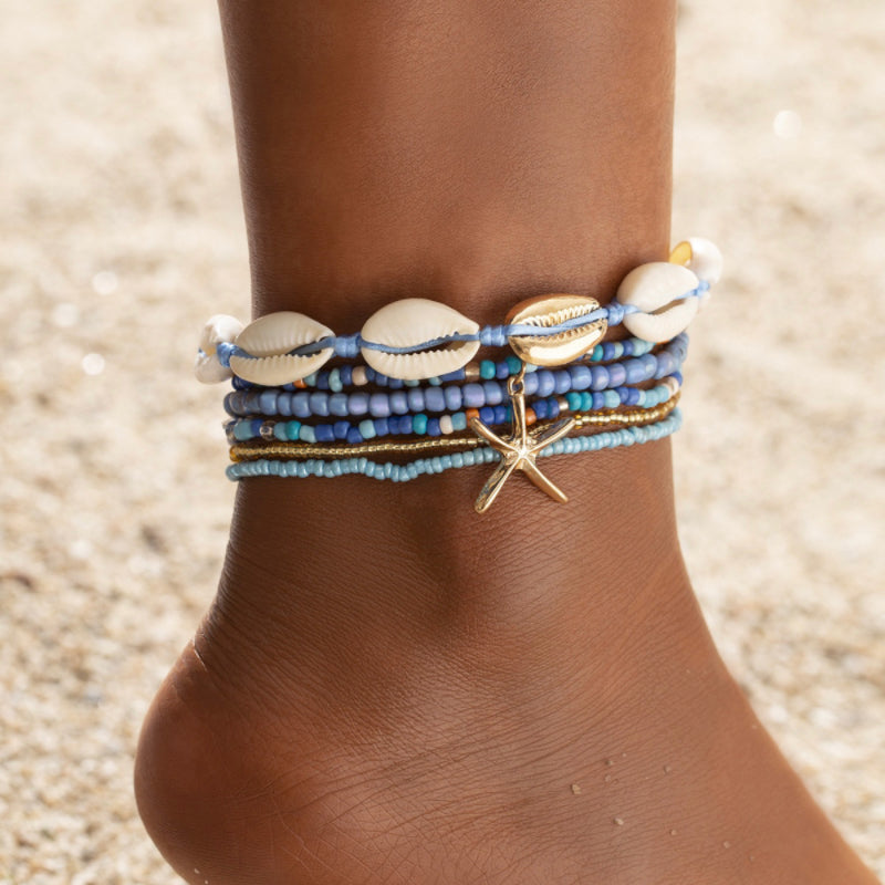 Bracelet de Cheville Coquillage – Étoile de Mer