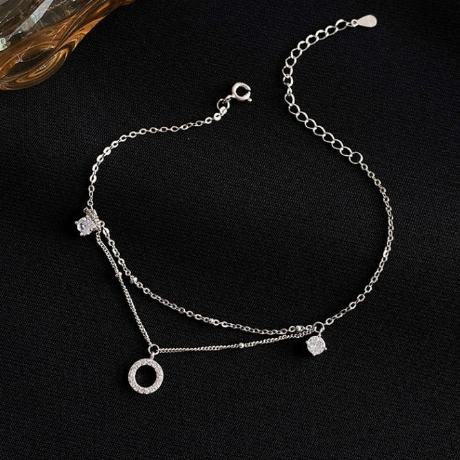 Bracelet de Cheville – Élégance Minimaliste, Argent 925