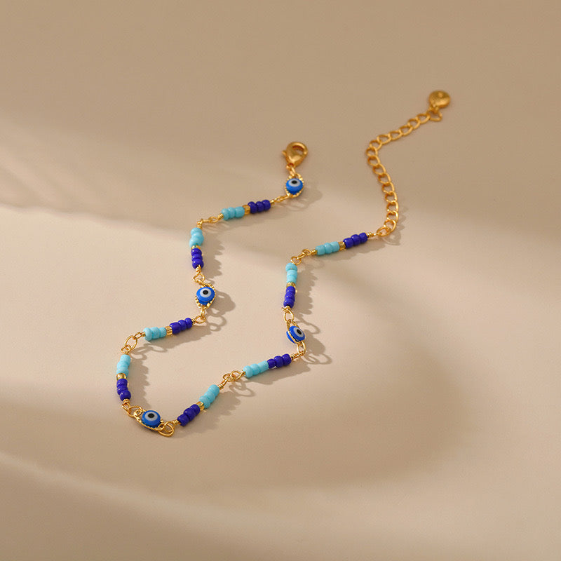 Anklet – Mischievous Enigmatic Eye, Gold Plated