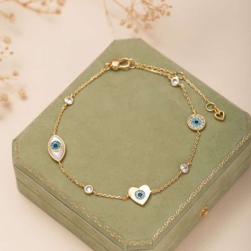 Bracelet de Cheville – Éclat Diabolique, Plaqué Or