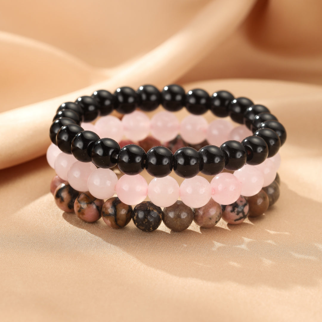 Natural Stone Bracelet - Trio