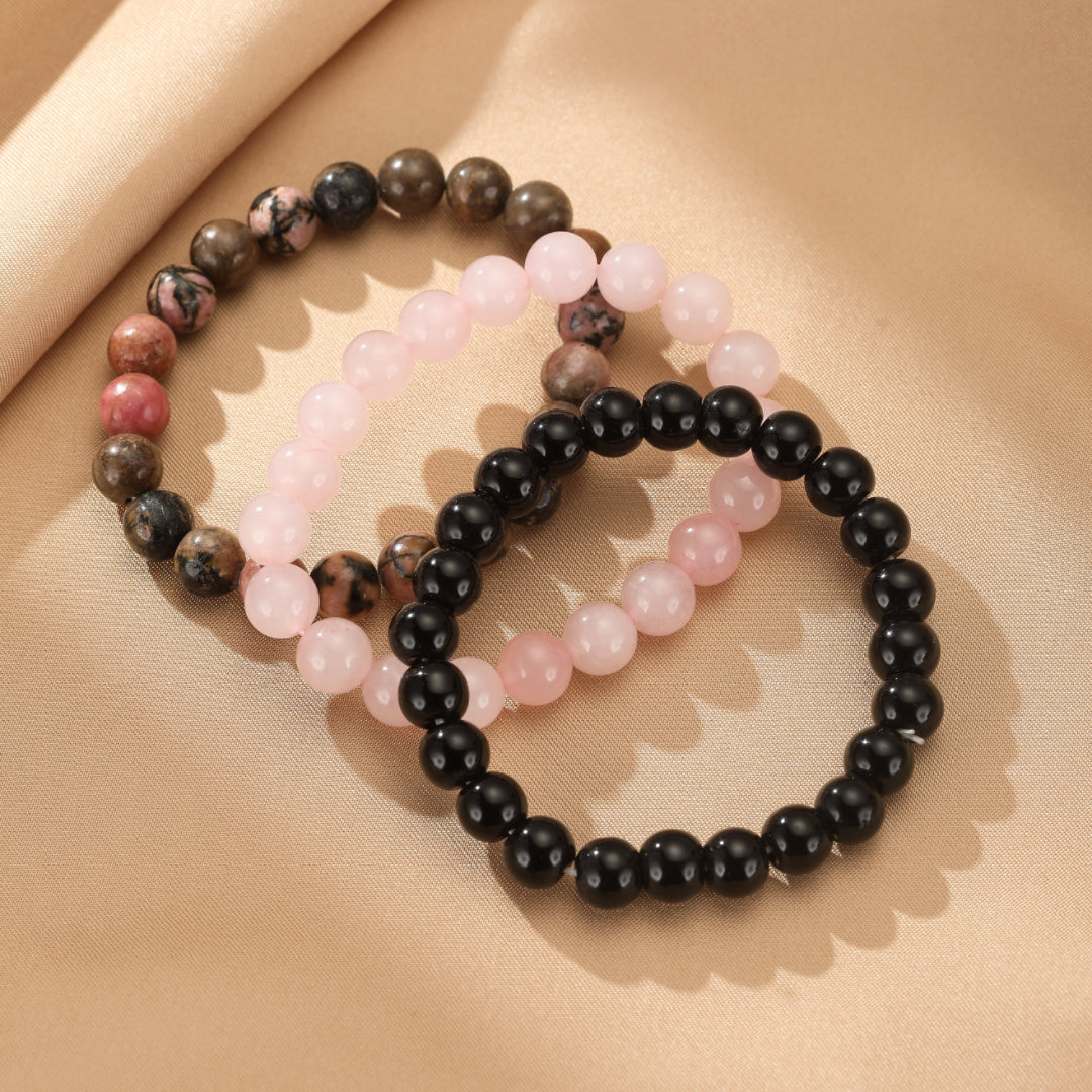 Natural Stone Bracelet - Trio