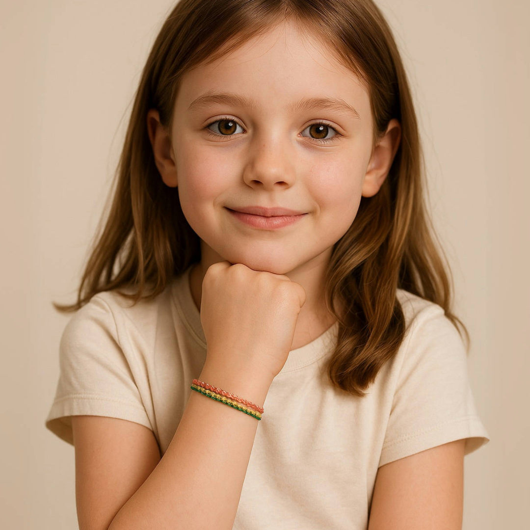 Braided Child Bracelet – Lucky Rainbow
