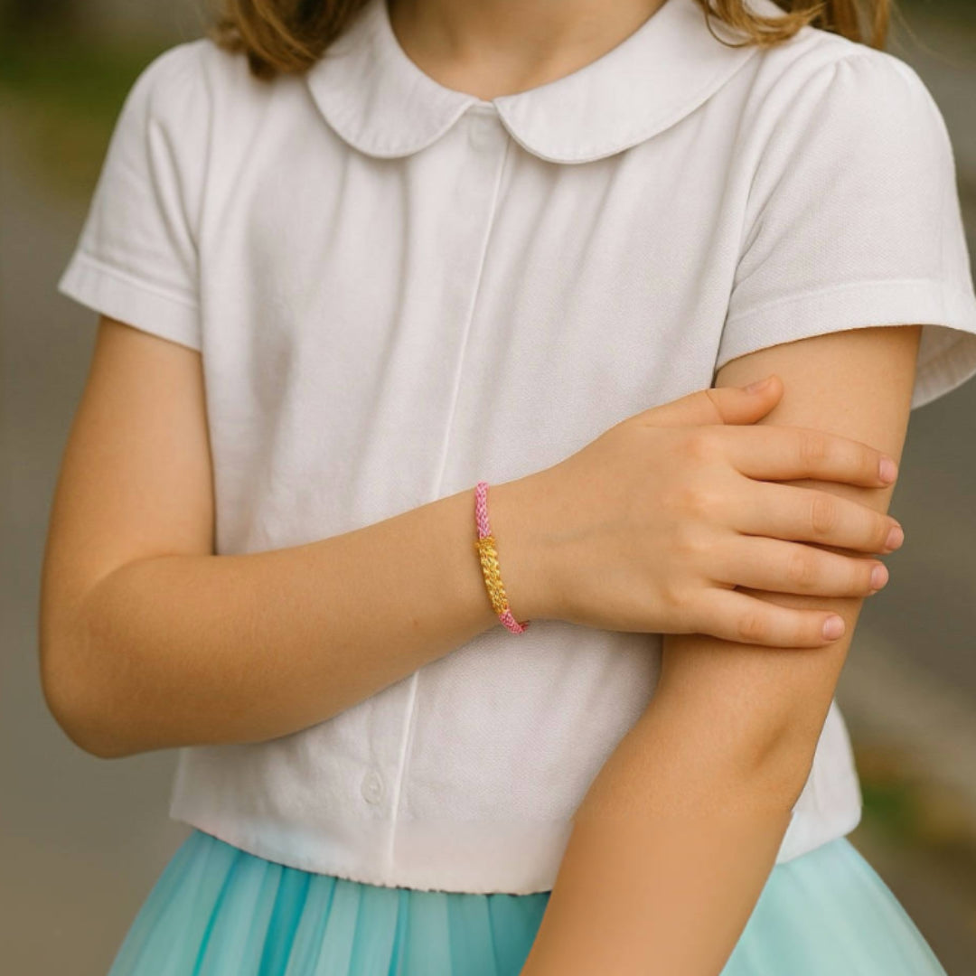 Braided Child Bracelet – Colorful Threads