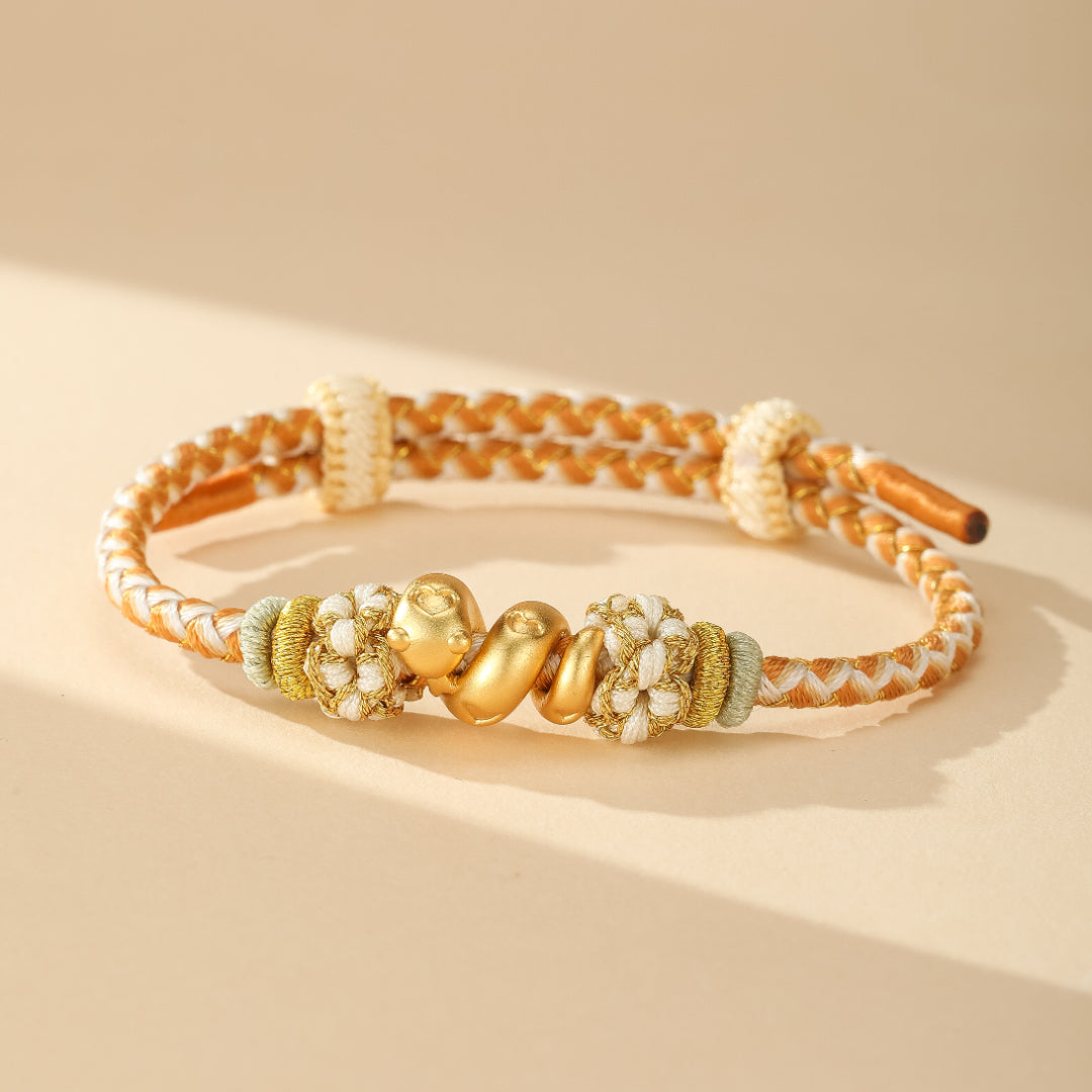 Bracelet Fil Rouge – Corde Enchantée, Argent 999