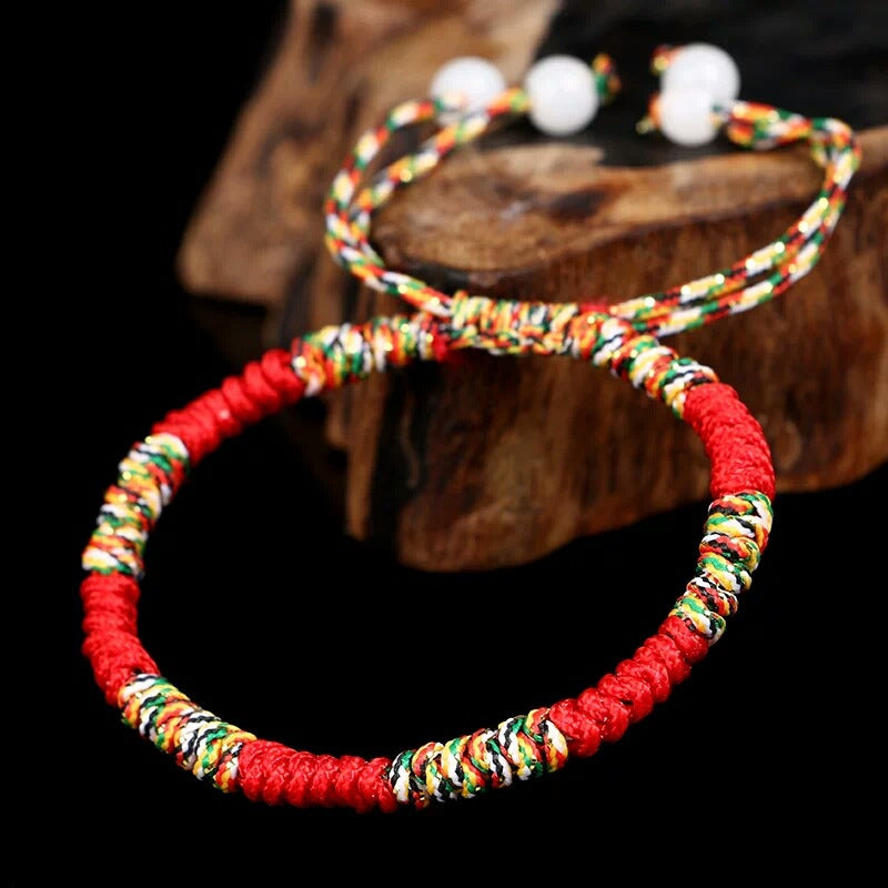 Bracelet Fil Tibétain – Bonheur de Couleur