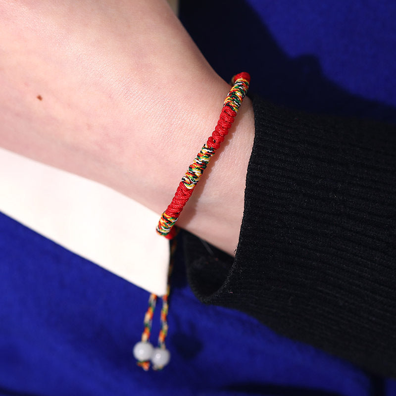 Bracelet Fil Tibétain – Bonheur de Couleur
