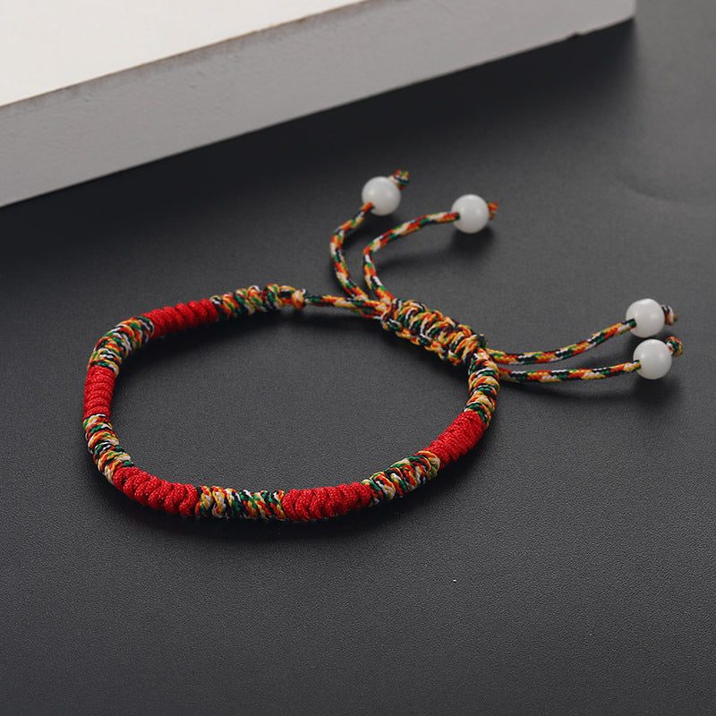 Bracelet Fil Tibétain – Bonheur de Couleur