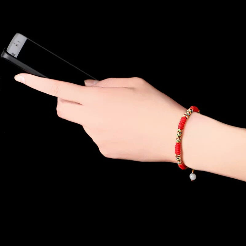 Bracelet Fil Tibétain – Bonheur de Couleur