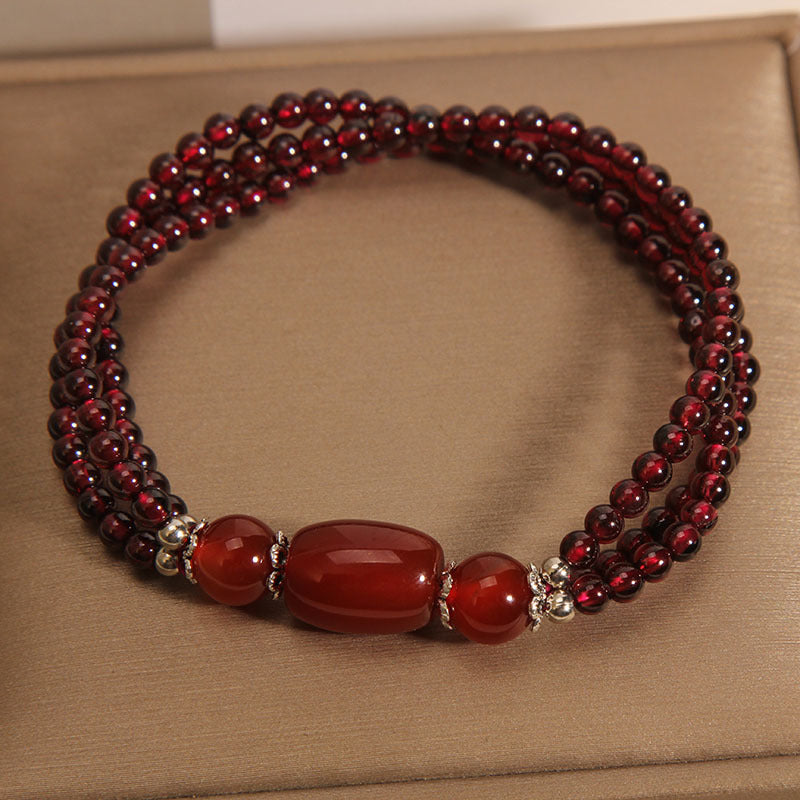 Bracelet Grenat – Énergie Positive