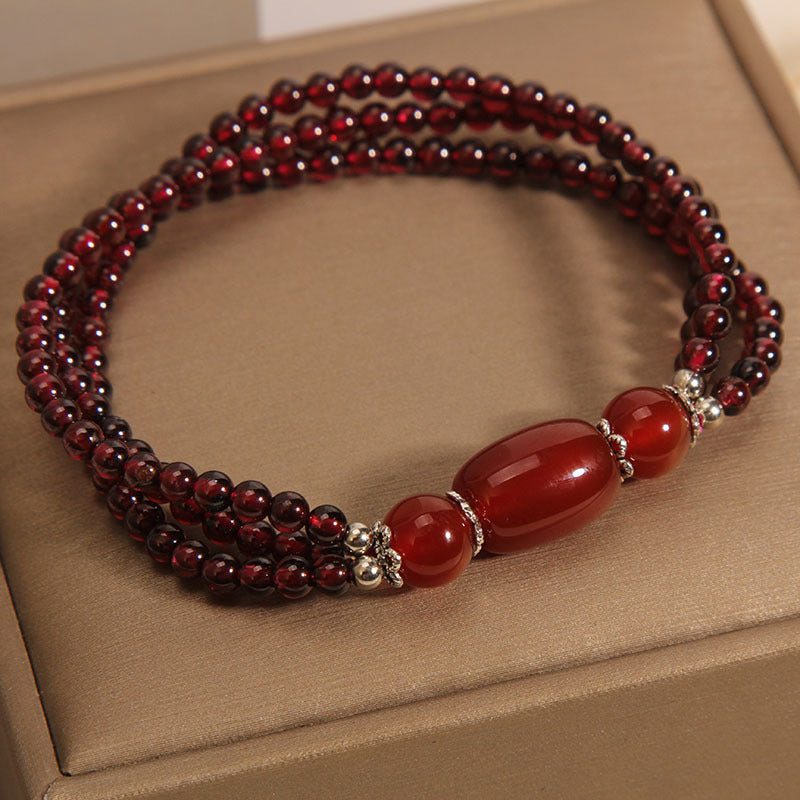 Bracelet Grenat – Énergie Positive