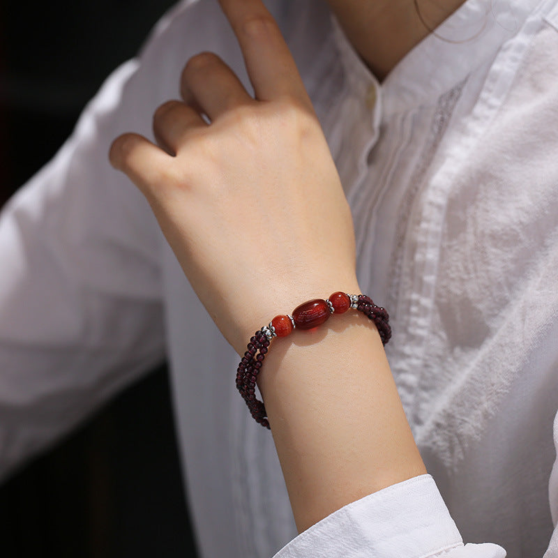 Bracelet Grenat – Énergie Positive