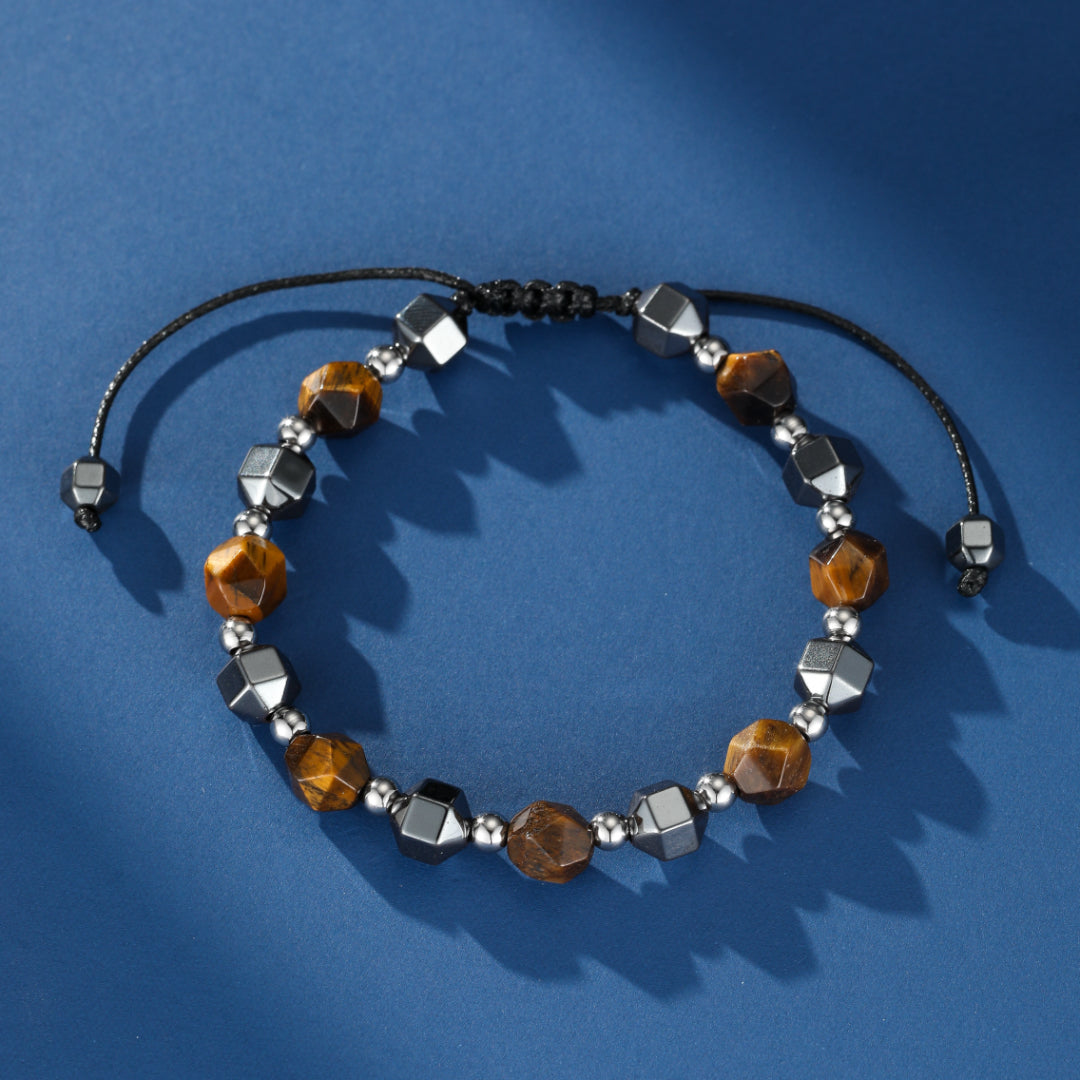 Men's Hematite and Tiger's Eye Bracelet – Warrior Wisdom