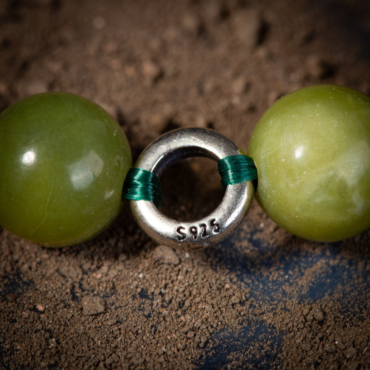 Bracelet Homme Jade – Discretion, Argent 925