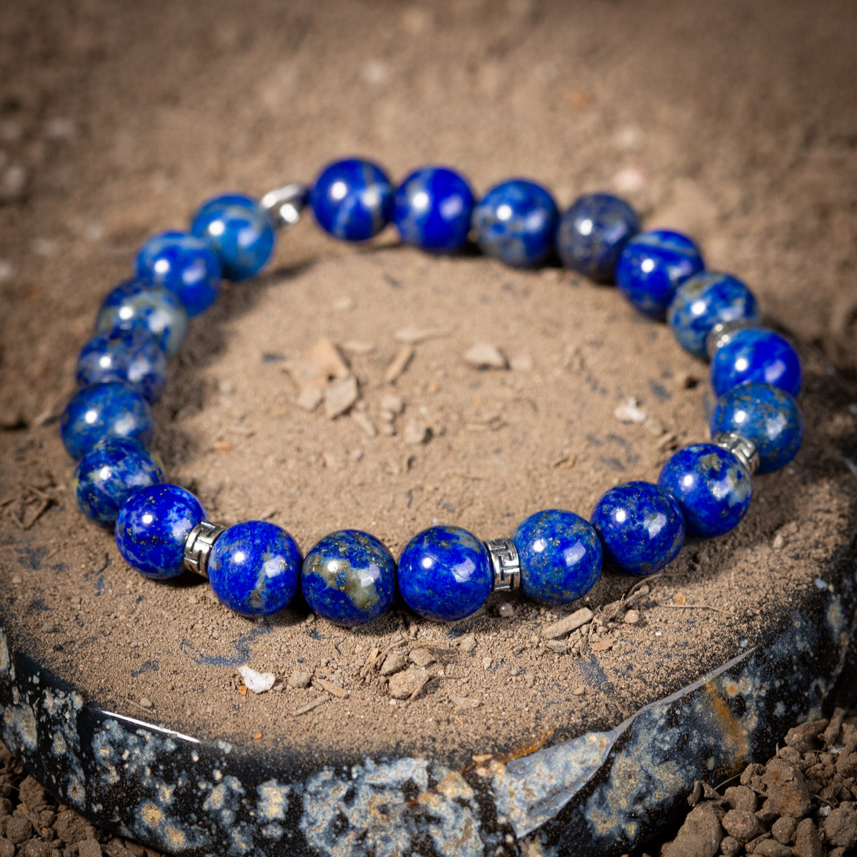 Bracelet Homme Lapis Lazuli – Discretion, Argent 925