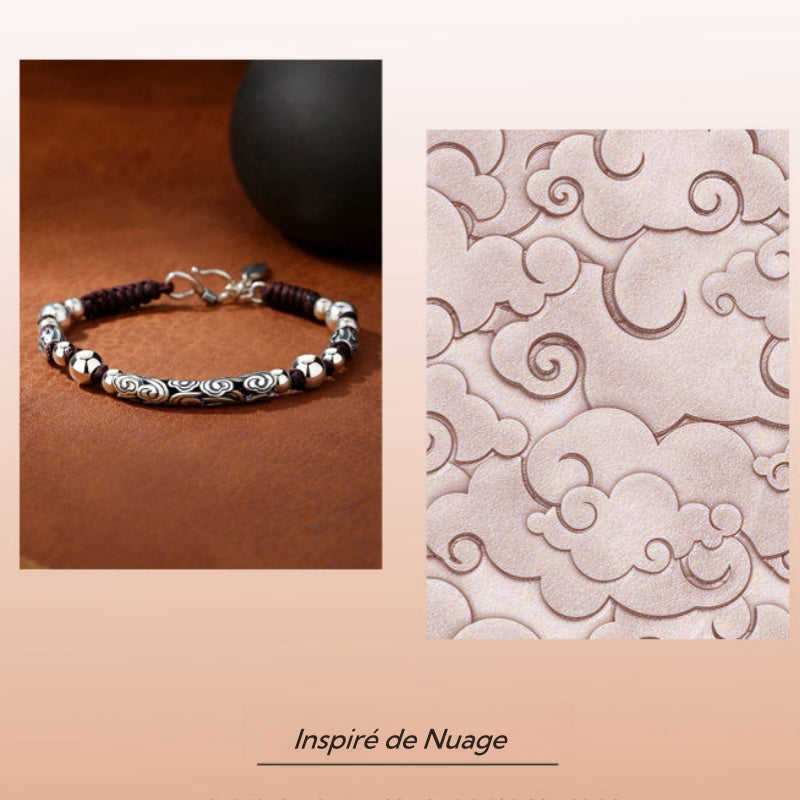 Bracelet Homme – Nuage de Bonheur, Argent