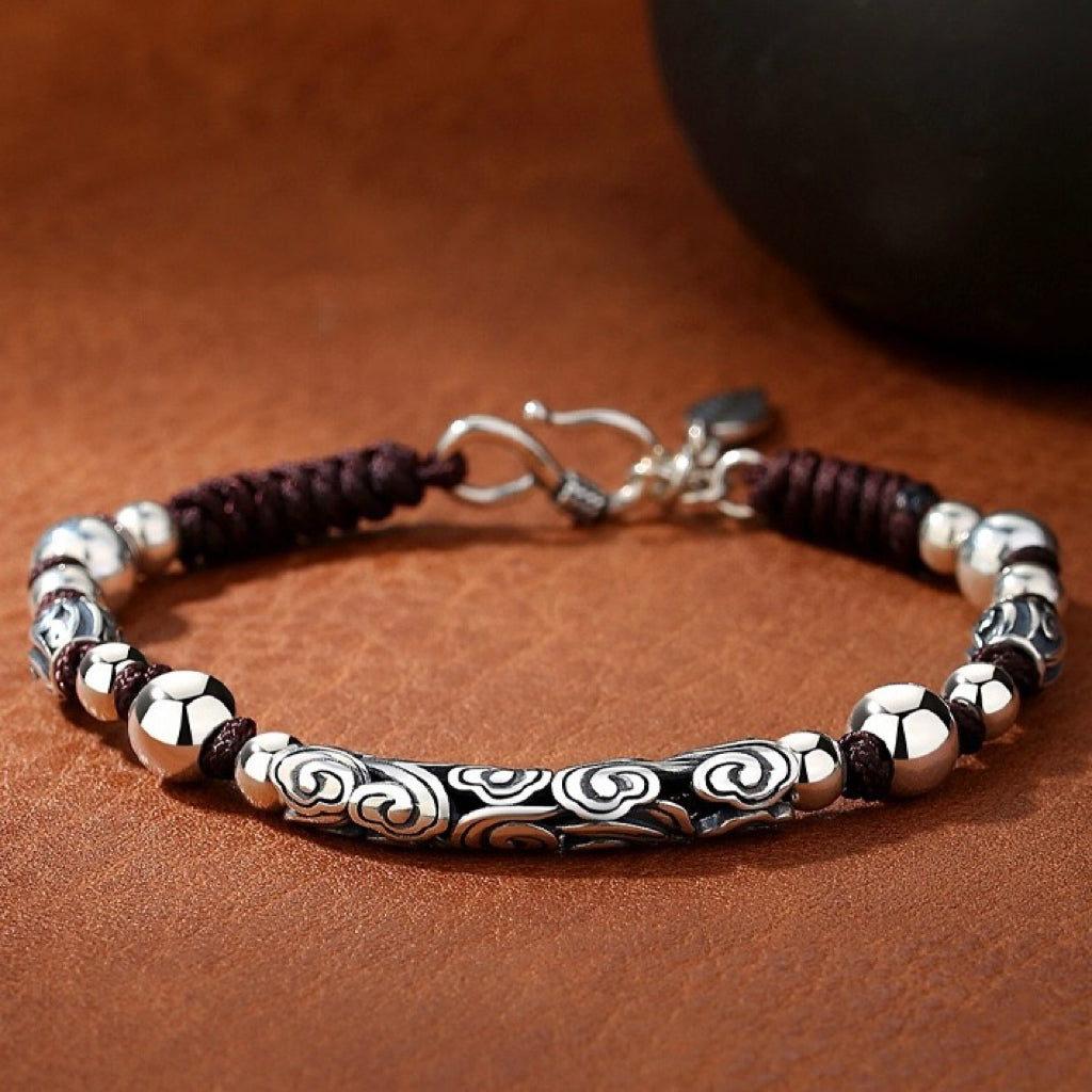 Bracelet Homme – Nuage de Bonheur, Argent