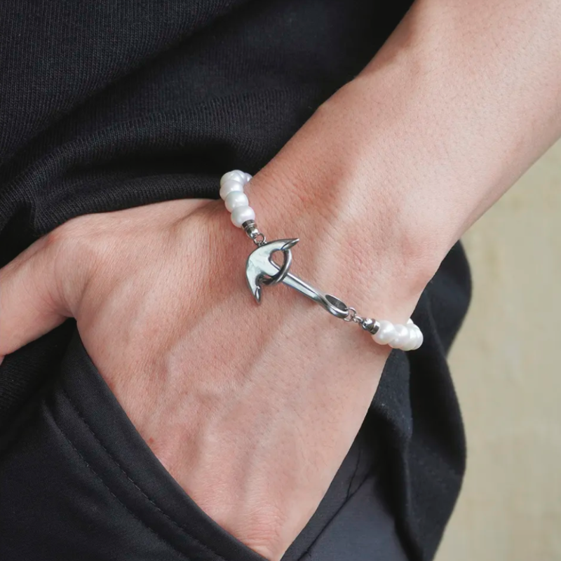 Bracelet Homme Perle – Élégance Marine
