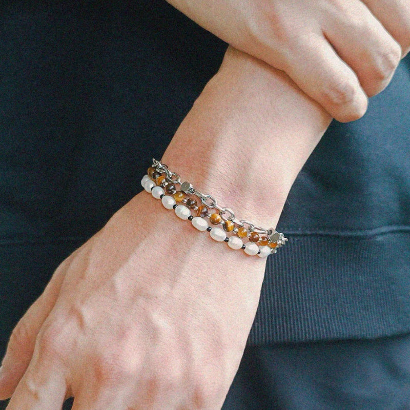 Bracelet Homme Perle – Rythme Naturel
