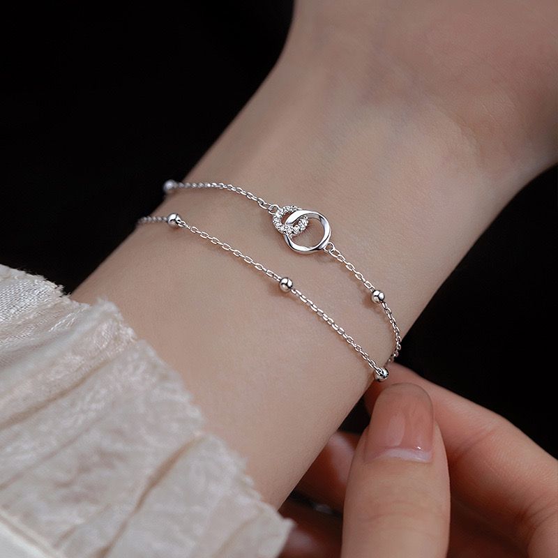 Infinity Bracelet – Circles of Love, Sterling Silver 925
